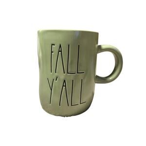 Rae Dunn Green Fall Y'all Ceramic Mug
